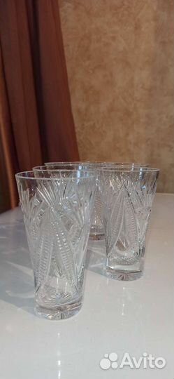 Стаканы для коктейля хрустальные СССР