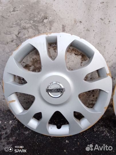 Оригинальные колпаки r 14 Nissan almera classic