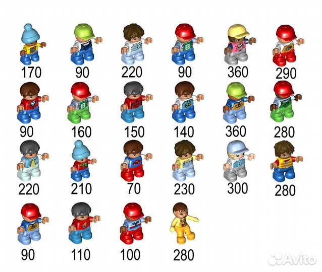 Lego duplo животные, человечки, детали