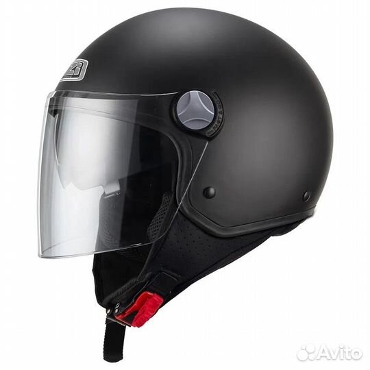 NZI Capital 2 Duo open face helmet Matt Matt Black