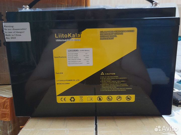 Литий железо фосфат 100Ач 12В