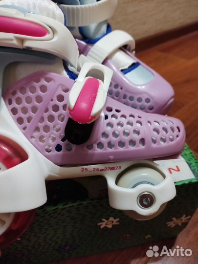 Роликовые коньки детские раздвижные