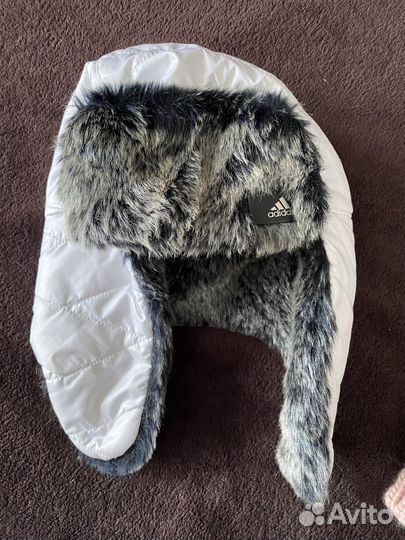 Шапка ушанка женская adidas