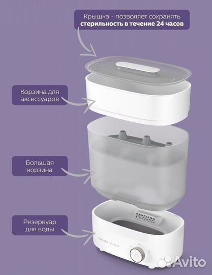 Стерилизатор для бутылочек philips avent