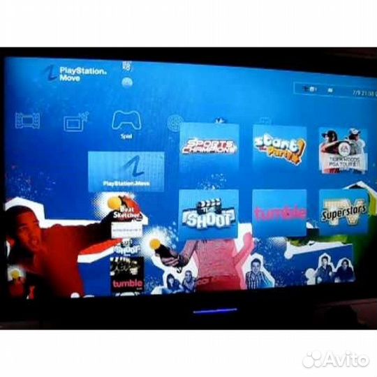 PS Move Starter Disc, б/у, множ.царап. без обложки