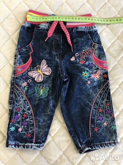 Бриджи джинсовые