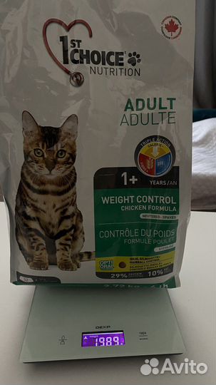 Корм для кошек 1st choice nutrition adult