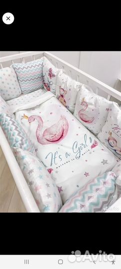 Бортики в детскую кроватку