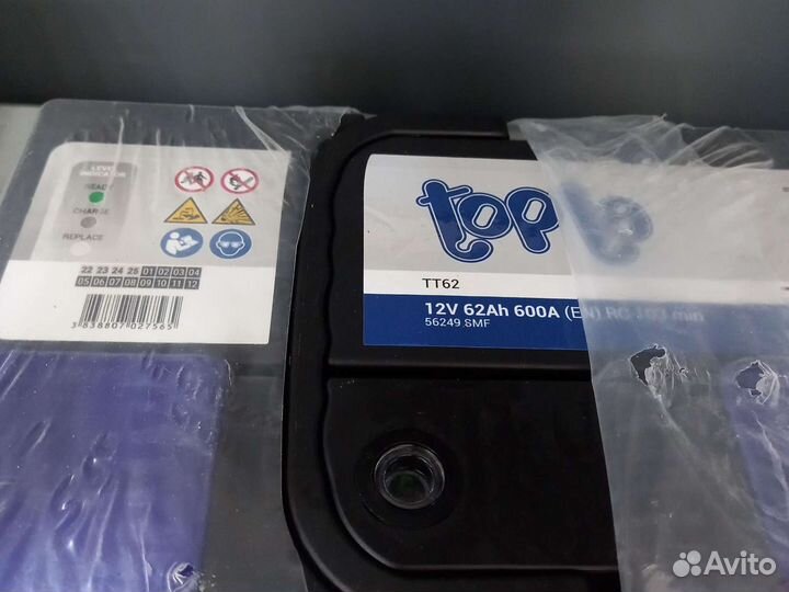 Аккумулятор Топла 62 Ач низкая 175 мм