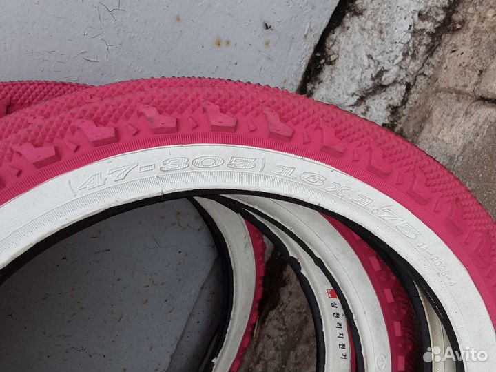 Розовые покрышки для велосипеда 16