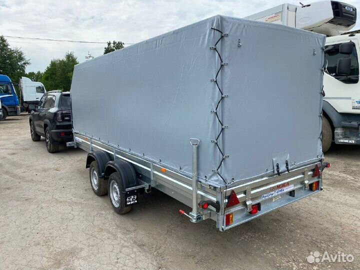 Двухосный прицеп мзса817735 кат.В кузов 4,5на 1,5м