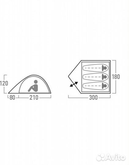 Палатка в аренду 3- х местная