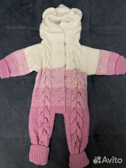 Вязанный комбинезон