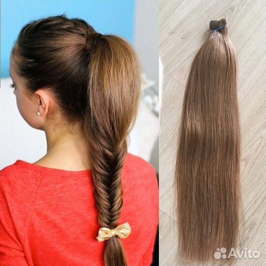 Хвост из искуственных волос