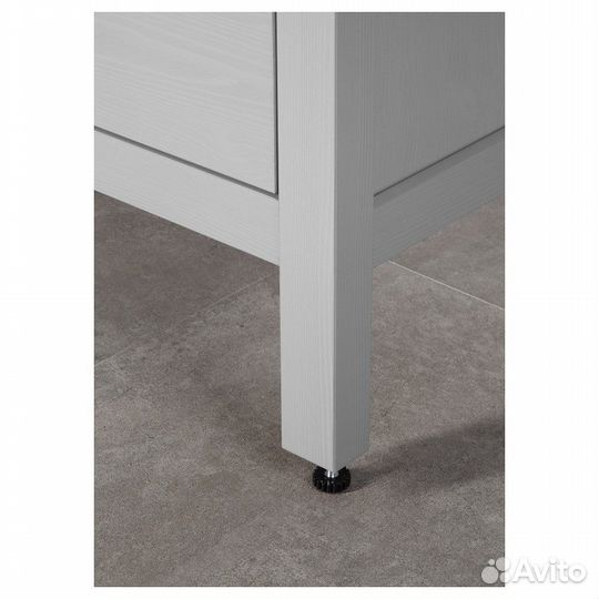Хемнэс Шкаф для раковины с 2 ящиками, серый IKEA