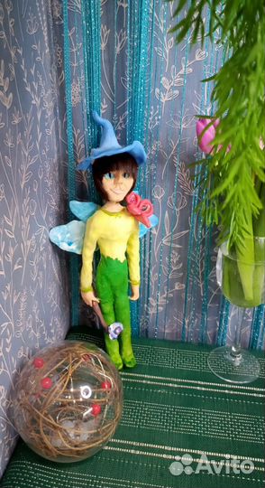 Эльф кукла из глины