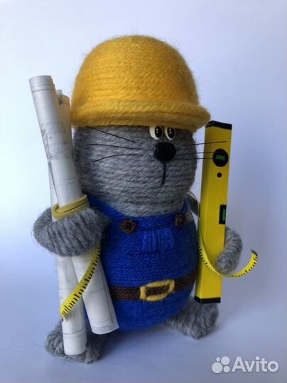 Кот строитель/сувенир/подарок