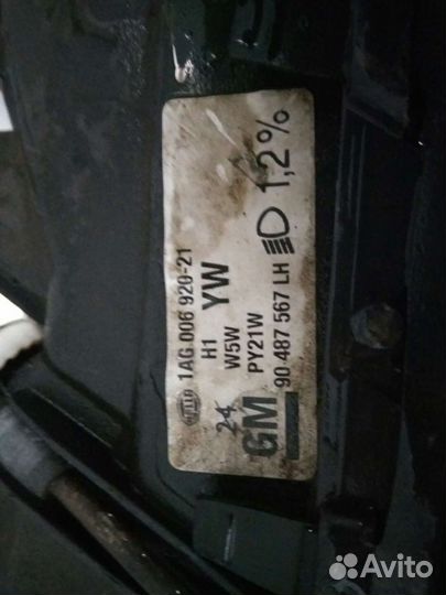 Фара Opel Omega левая