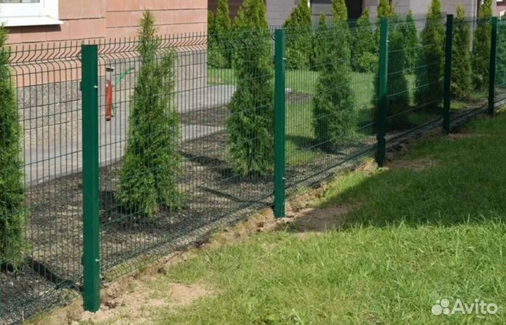 Забор металлический цена за метр работа по договор