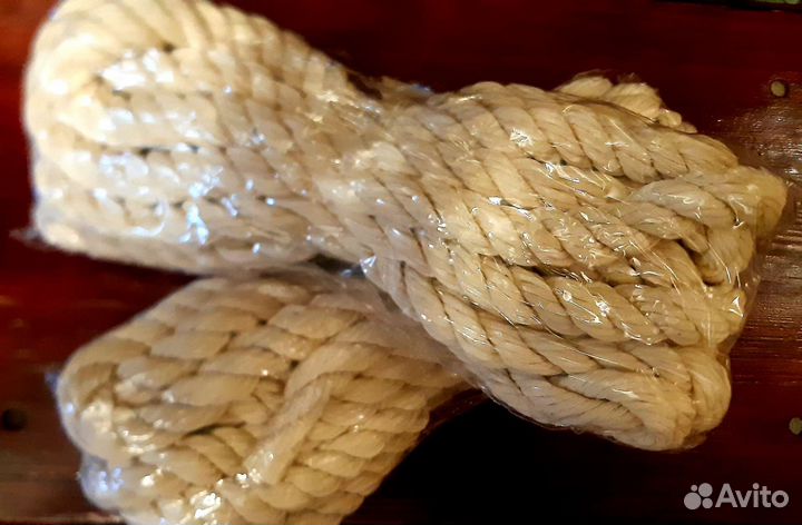 Верёвка (канат) кручёная хб ф14мм (5м)