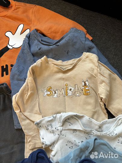 Вещи пакетом для мальчика 74 80