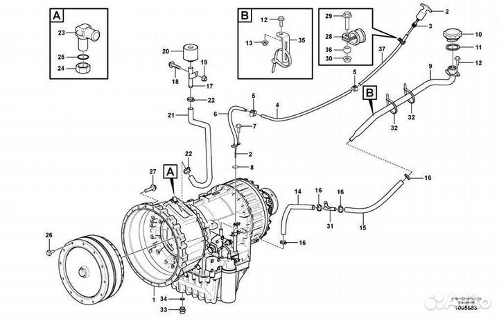 Коробка передач 22443 Volvo Думпер A30G