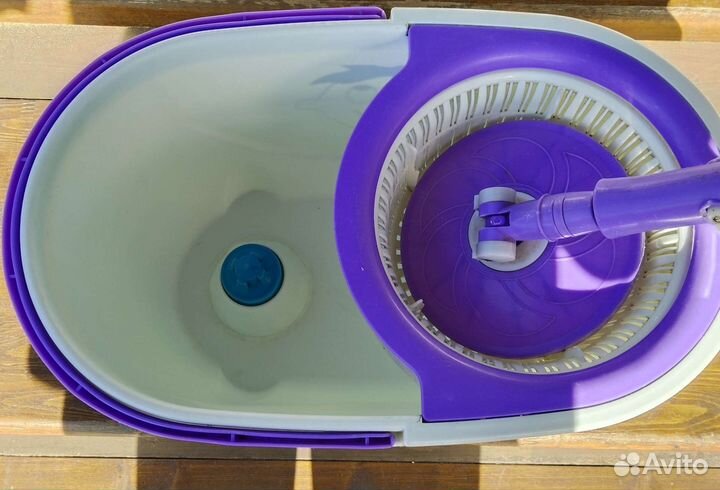 Швабра с ведром и отжимом бу