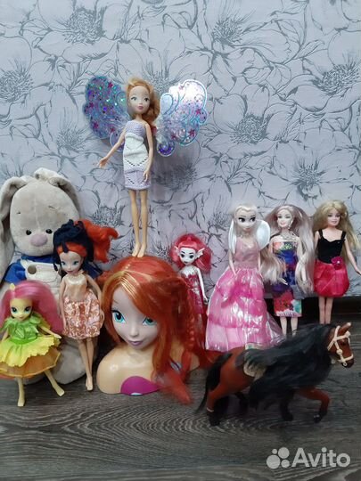 Куклы мателл пупсы пони мебель