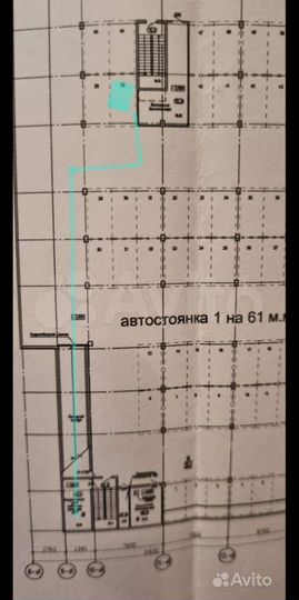 Машиноместо, 12 м²