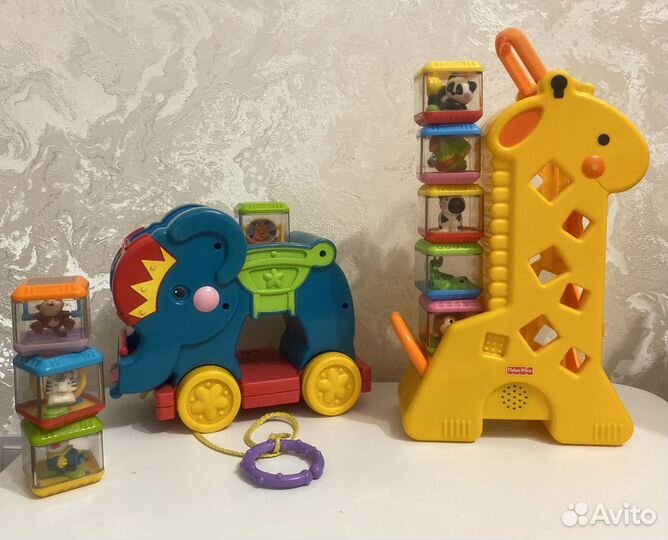 Игрушки fisher price с сенсорными кубиками