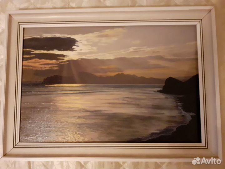 Картина крымского художника морской пейзаж