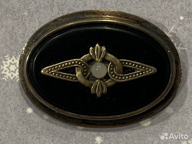 Серебряная брошь СССР 875 проба