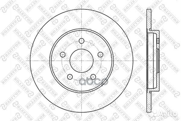 6020-2551-SX диск тормозной задний Ford Mondeo