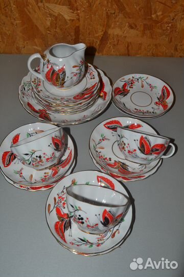 Предметы из сервиза бабочки лфз