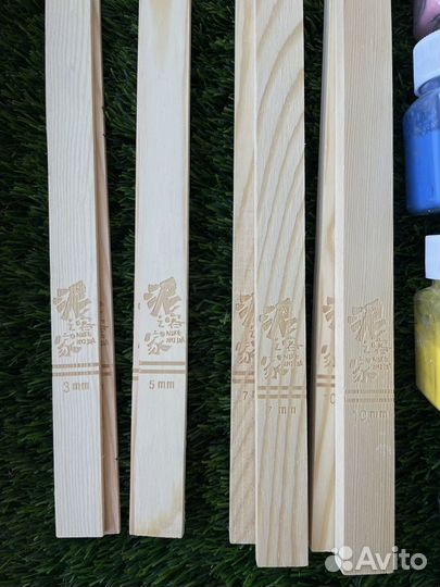 Направляющие, краски и губки для глины