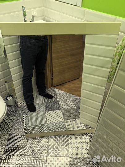 Зеркало в ванную 120 см на 80 см