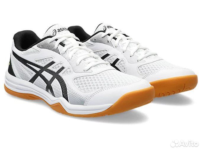 Кроссовки asics Upcourt 5 White/Safety Yellow м