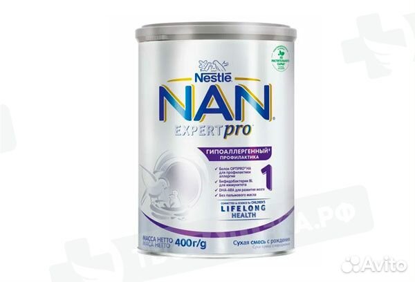 Смесь NAN 1 Гипоаллергенная 400г с 0месяцев
