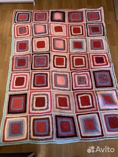 Плед вязаный крючком