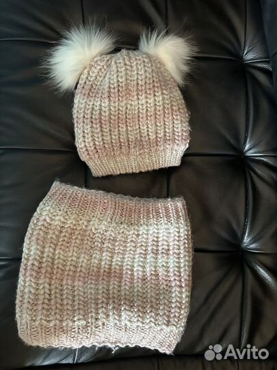 Шапка и снуд для девочки 4 года