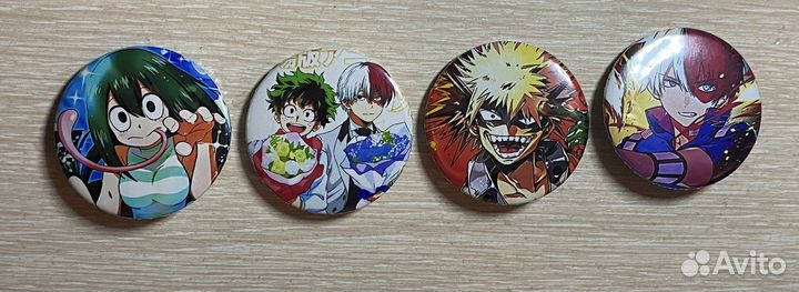 Значки Геншин Импакт & Атака Титанов & мга