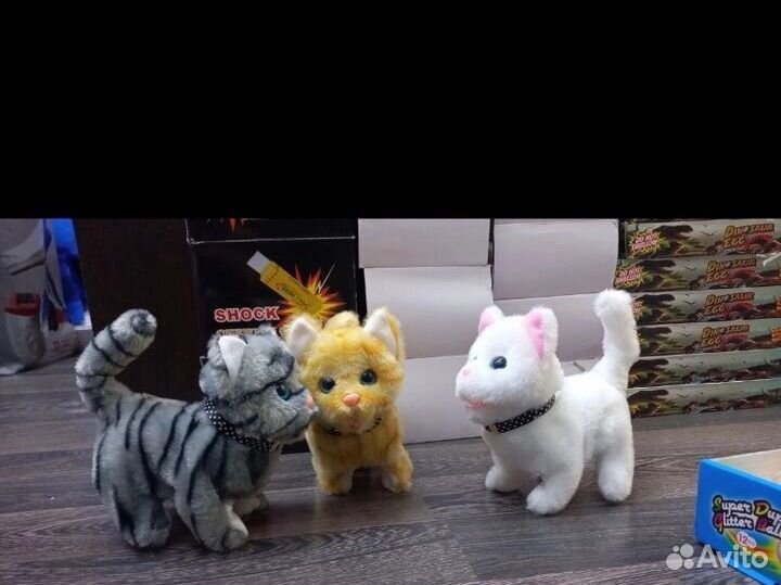 Интерактивная игрушка кошка и собачка лаят мяукают