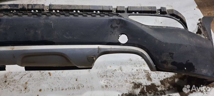 Юбка бампера зад. Hyundai Santa Fe/2013