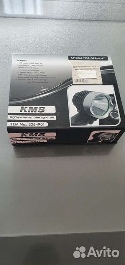 Фара передняя с креплением на руль велосипеда