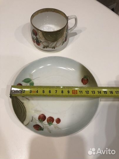 Фарфоровая чайная пара