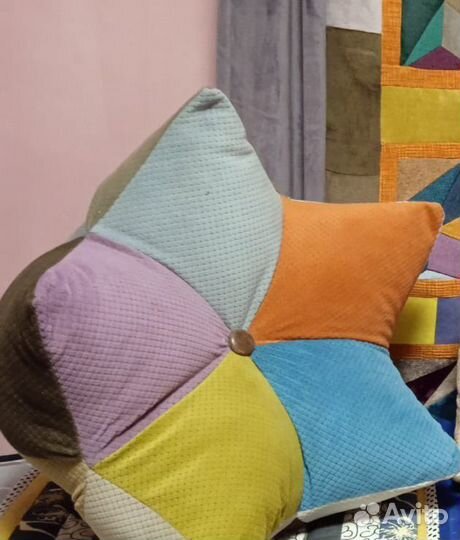 Подушка пэчворк