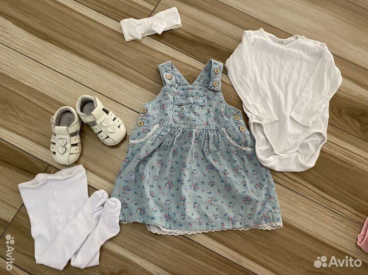 Фирменные вещи на девочку на 9-12 месяцев