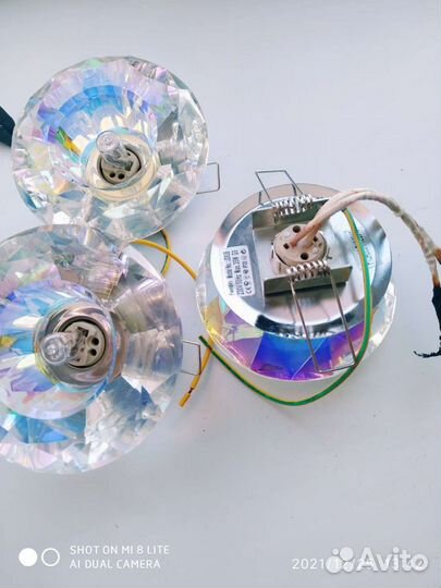 Светильники встраиваемые, б.у 3 шт