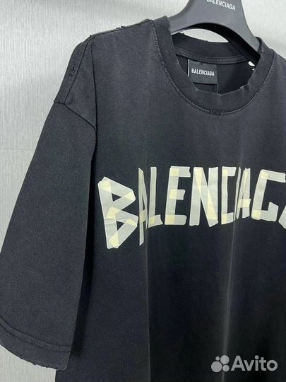 Футболка balenciaga оверсайз