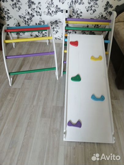 Треугольник пиклера с горкой и качалкой